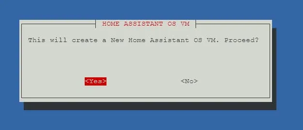 proxmox home assistant installation step 1